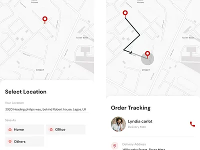 Address tracking app design figma illustration ui ux