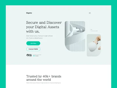 Landing Page Design 3d bitcoin creative crypto html html portfolio ladning modern nft onepage portfolio responsive technology ui ui design unique ux design web design webpage website