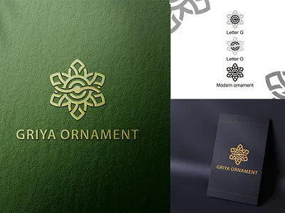 Griya Ornament Logo inisial go logo logo design minimalist modern ornament wordmark
