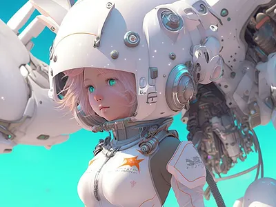 3D astronaut manga style 3d 3d character design 3d design 3d model 3d modeling