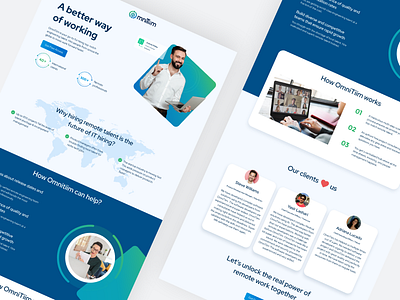 Landing page for Omnitim ads landingpage ppc saas saaslandingpage ui ux uxdesign