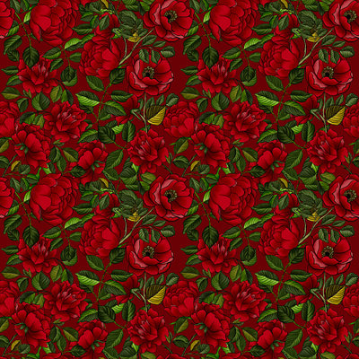 Gulab ( rose) design designers graphic design illustration pattern patternbank patterndesign surfacepattern