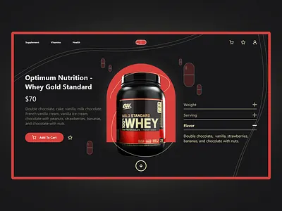 Proteins - Web Design (UI/UX) adobe xd branding design online shop online store shop ui uiux design