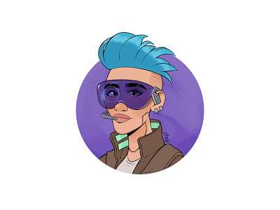 Cyberpunk Avatar avatar characterdesign cyberpunk digitalart game illustration