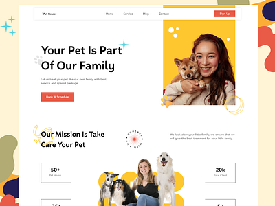 Pet Care Website animal cat design landing page pet pet doctor pet grooming pet health pet love petcare petweb rimel ui design uiux uiux design web web design webdesign website website design