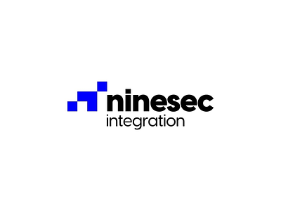 Logo Design for Ninesec Integration blue brand building branding clean design clean logo infrastructure letter n logo logo design minimal design minimal logo n logo tech brand technology