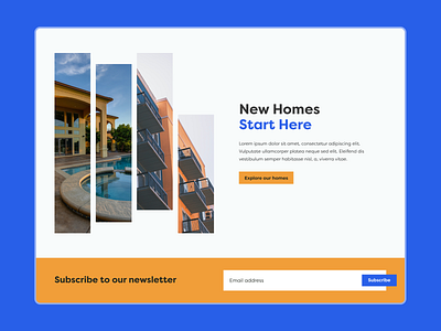 Image and Text Component with Sign up Form design ui uiux ux web