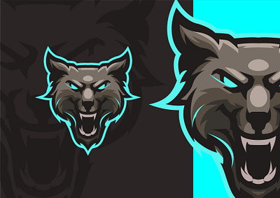 WOLF ESPORTS LOGO branding esport gaming logo wolf