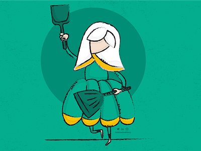 Obsessive woman character dasign cleen graphic design illustrating illustration obsessive vector woman woman character