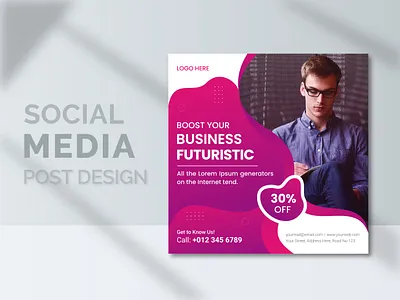 Business Social Media Banner or Post Design Template banner design branding business banner design graphic design illustration instagram post post design social media social media banner social media post typography ui ux
