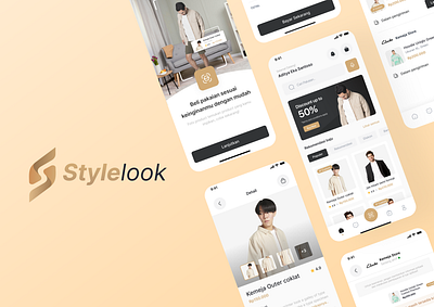 Stylelook - Clothing (Case Study) app branding cart case chat clean clothing design fashion graphic design illustration logo mobile payment study style typography ui ux vector