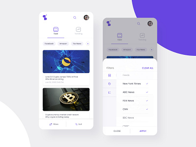 Stralla - News Platform Showcase app design application mobile app mobile design news news app news application news platform product design ui ux