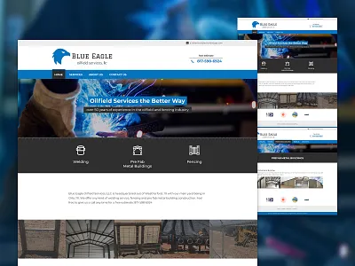 BlueEagle Website design bootstrap css design graphic design html ui ux