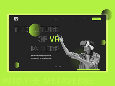 Virtual Reality Tech Startup Landing Page Design 3d adobe illustrator cc adobe photoshop cc adobe xd ar branding design freelance designer graphic design illustration landing page design logo prototyping ui ui design ux ux design vr website design wireframe