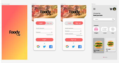 Food delivery mockup app branding design graphic design illustration logo typography ui ux vector