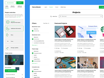 Atrium atrium dashboard filters forum illustration menu mobile process projects ui ux