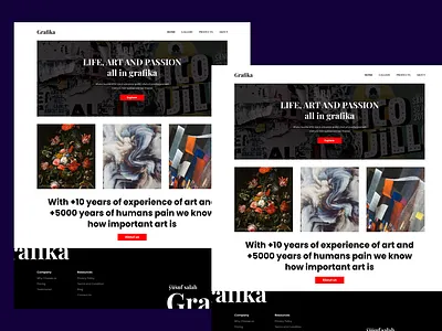 Grafika website UX\UI design branding design logo ui ux