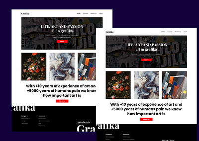 Grafika website UX\UI design branding design logo ui ux
