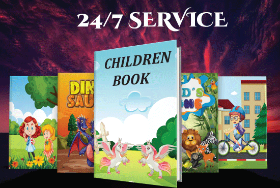 I will create children book illustrations and covers book children design graphic design illustration kids vector