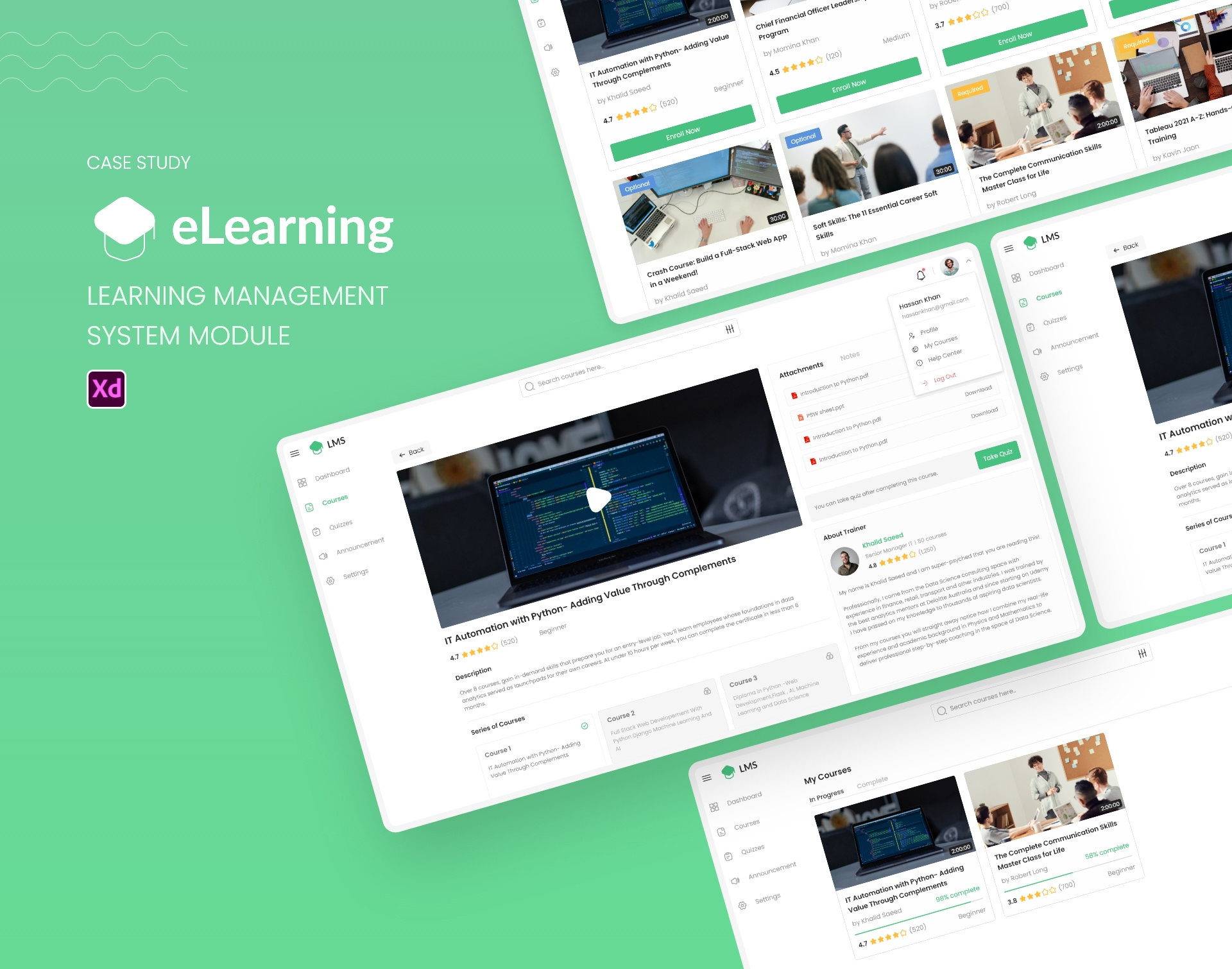 eLearning module by Sundas Ilyas on Dribbble