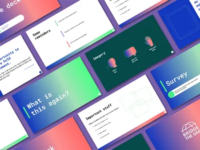 Branded presentation deck branding google slides gradient presentation slides