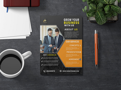 Business Flyer 3d branding design graphic design illustration logo typography ui ux vector