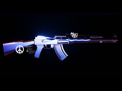 Ak-47 3d 3dmodel ak 47 ak47 anerin blender colorful csgo detailed digital esport firearm gaming guns modeling modern realistic shooter tech weapon