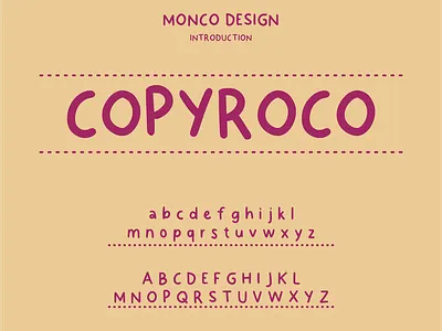 copyroco font branding graphic design ui