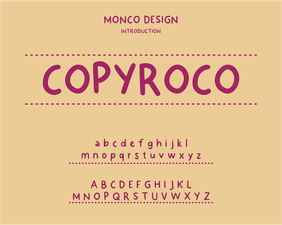 copyroco font branding graphic design ui