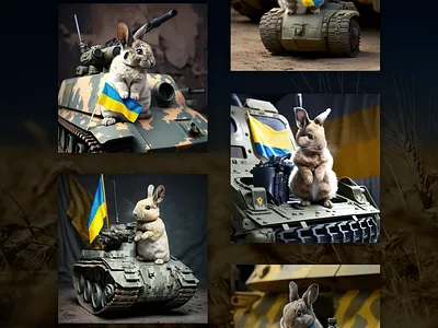 2023 Military Ukrainian Rabbit 2023 animation graphic design illustration rabbit ukraine