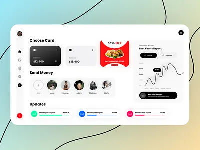 Fintech - Money Transfer Finance Web & Mobile App - UI/UX Design app design dashboard design figma finance app fintech fiverr freelance minimal mobile app modern money transfer remote ui ui design uiux upwork ux ux design web app