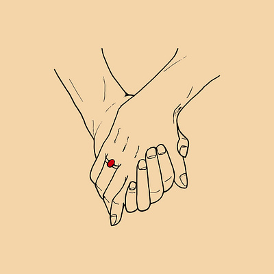 Lyric Video Series: Illustration 3 Hands design illustration