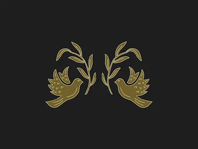 🕊️ brand identity branding design dove illustration illustrator line art minimal olive branch podcast