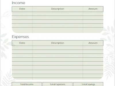 Monthly Budget Plan budget design graphic design organization planner printable