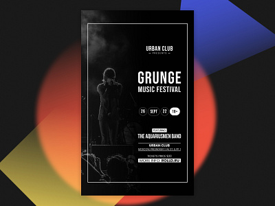Poster abstract afisha art collection concept creative design event graphic design modern music night club performance placard poster ui uiux ux visual design web design