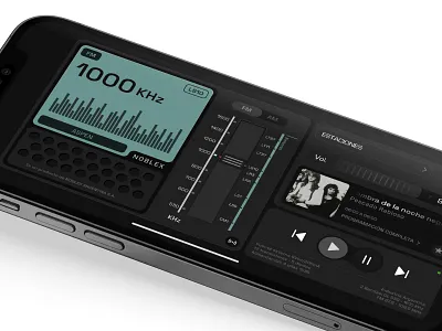Radio Noblex UI | App version app argentina giulia music player nomblex oldschool radio radio giulia roberto napoli ui vintage