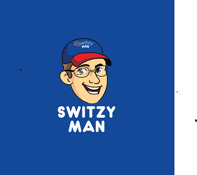 switzy man logo branding character design graphic design illustration logo logomark vector