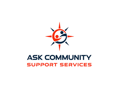 ASK COMMUNITY SUPPORT SERVICES Company Logo Design Project branding design elegant logo graphic design illustration logo logo design social support timeless logo design ui visual identity