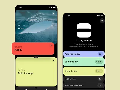 Day splitter app app design illustration ios mobile ui uidesign ux