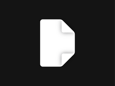 D for Docs! brand branding design doc document figma icon illustration logo mark paper symbol