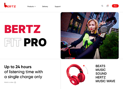 Bertz - Let's hear some! graphic design ui