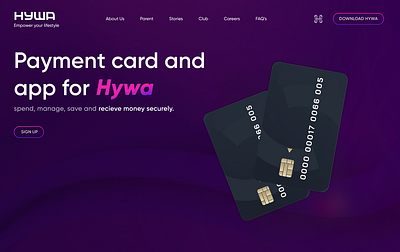 Hywa - Empower your lifestyle graphic design ui