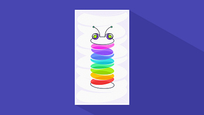 Colorful Caterpillar - Digital Art art blockchain caterpillar crypto design digital illustration nft vector