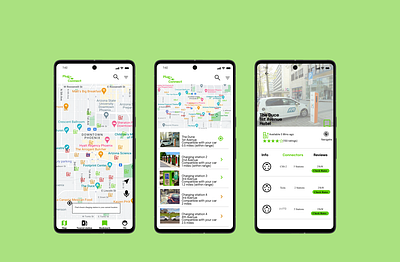 Plug_Connect-Electric Vehicle Charging Station Finder App app casestudy design product design ui ux