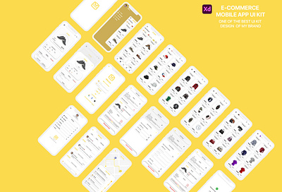 ADOBE XD UI SHOPPING APP UI KIT branding graphic design ui