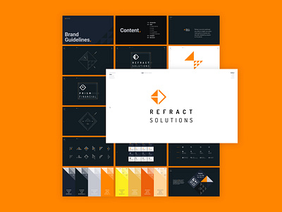 Branding, Visual Identity, & Website Design for Refract branding branding guidelines design graphic design logo visual identity