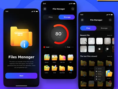 تنظيم الملفات 📂 3d animation app branding design graphic design illustration logo motion graphics ui vector