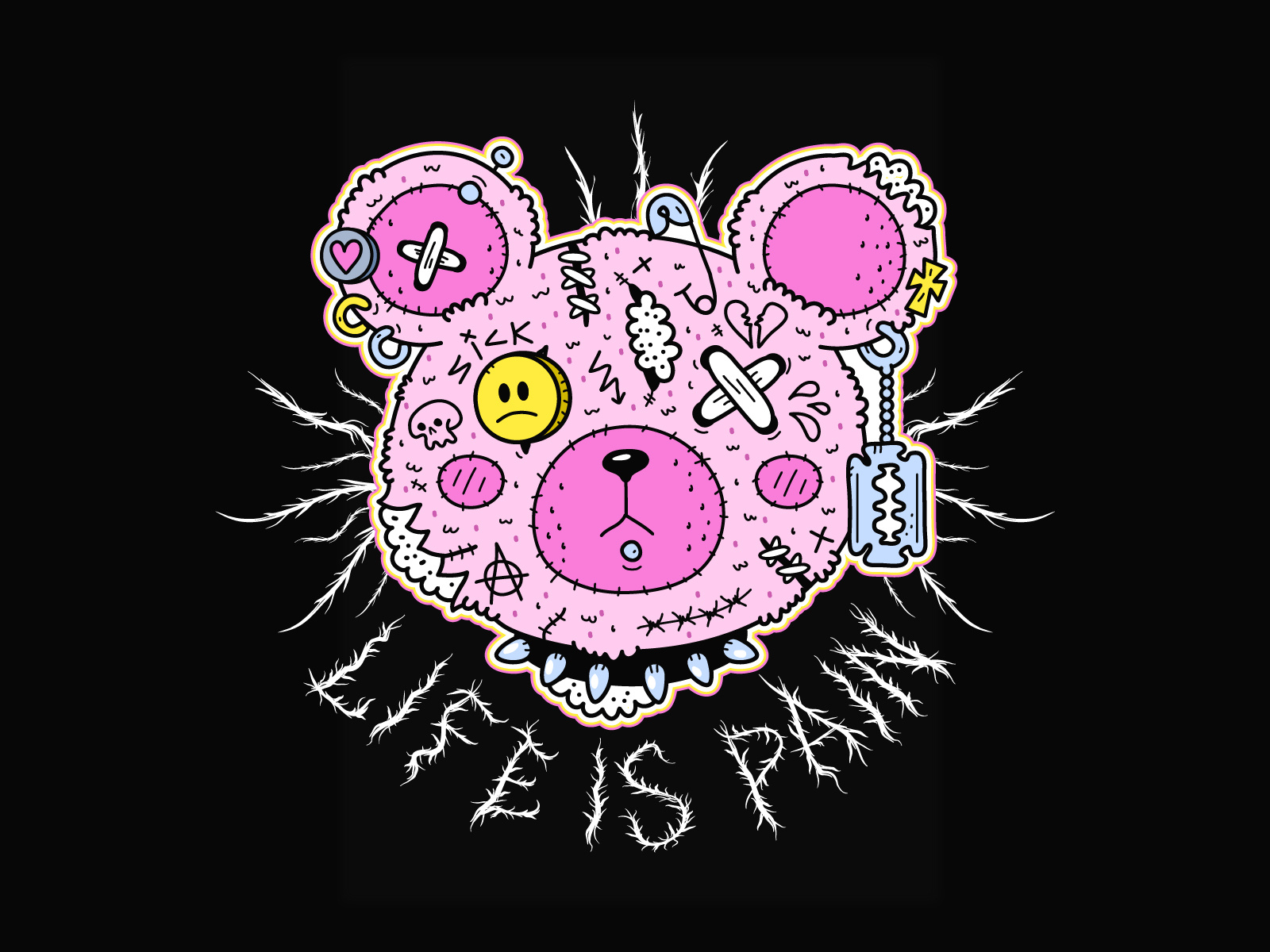Example of Streetwear T Shirt Illustration