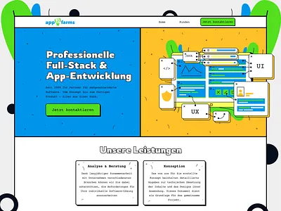 Landing page | Software-Development design dribble ui ux webdesign
