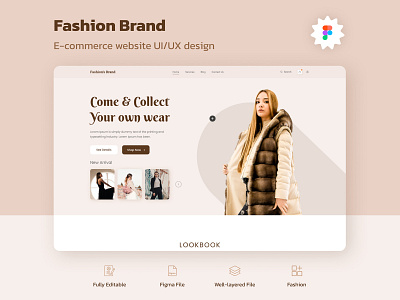 E-commerce Website UI/UX Design - Fashion Industry adobe xd banner design cloth cloth brand website fashion fashion web design fashion website figma graphics design photoshop uiux uiux design web design website design winter